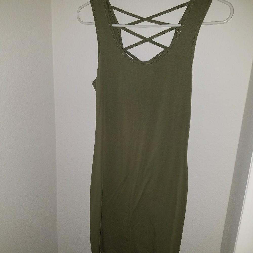 Forever 21 olive dress
